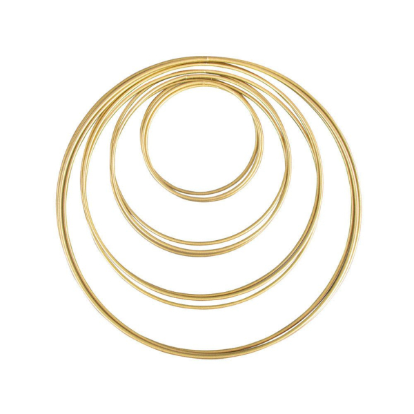 4006166307409 - Metallringe-Set beschichtet gold Ø je 3 Stück 100 150 200 250 cm 10 St 4006166307409 - Metallringe-Set beschichtet gold Ø je 3 Stück 100 150 200 250 cm 10 St