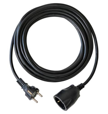 Verl&auml;ngerungskabel 1162190 BAT, 5m, schwarz
