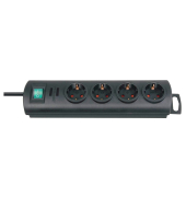 Steckdosenleiste 1153300124 Primera-Line, 4-fach, schwarz