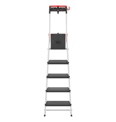 Stehleiter 8050-507 L100 Topline, 5 Stufen, silber, Aluminium