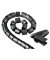 Kabelbündel-Schlauch EasyCover schwarz 1,5m, 30mm