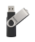 USB-Stick Rotate 00090891, schwarz/silber, ohne, USB 2.0, 8 GB