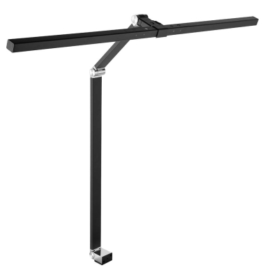 LED-Schreibtischlampe, schwarz, mit Tischklemme, dimmbar
