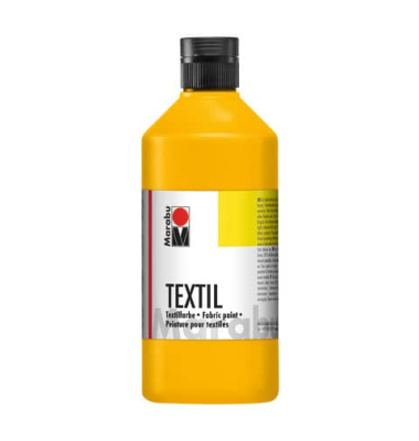 Stoffmalfarbe Textil 17160 075 021, mittelgelb, 500ml