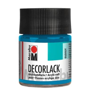 Acrylfarbe Decorlack 1130 05 056, cyan, 50ml