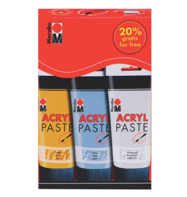 Acrylpaste Paste 12020 000 00087, 3 Tuben 100ml