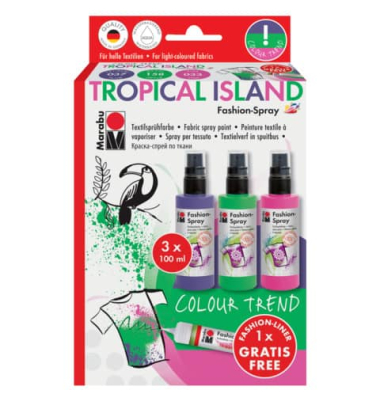 Textilspray Tropical Island 17190 000 00085, 4er-Set, 3x100ml, 1 Fashion Liner