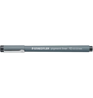 Fineliner pigment liner 308, 308 C2-9, grau (Schreibfarbe: schwarz), 2mm