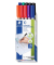 Folienstift Lumocolor, 316 B10, 6-farbig sortiert, 0,6mm, Rundspitze, teils nachf&uuml;llbar