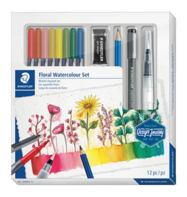 "Design Journey" Aquarell Set Blumen 100% EFC
