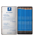 Bleistift-Set Mars Lumograph, 100 G12 S, 12x blau, k.A., 8B,7B,6B,5B,4B,3B,2B,B,HB,F,H,2H