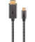 USB 3.1 C-SteckerHDMI-Stecker Kabel 1,0 m silber, schwarz