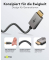 USB 3.1 C-SteckerHDMI-Stecker Kabel 1,0 m silber, schwarz