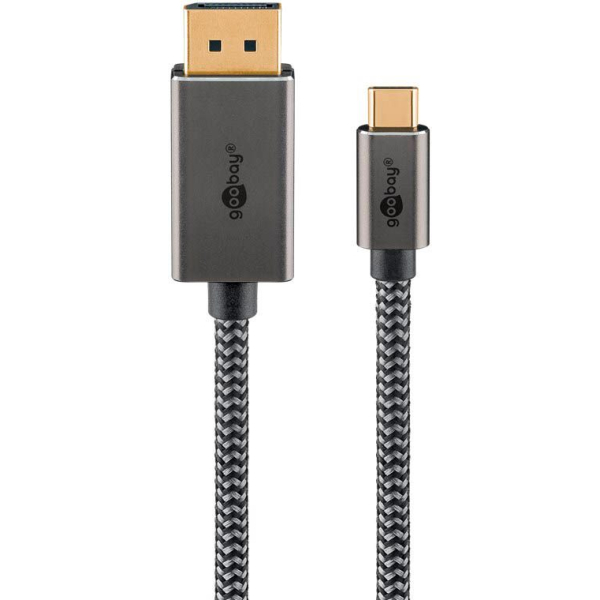 4040849757099 - USB-C 31DisplayPort Kabel 30 m silber schwarz 4040849757099 Goobay 4040849757099 - USB-C 31DisplayPort Kabel 30 m silber schwarz 4040849757099 Goobay