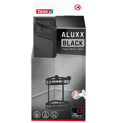 ALUXX BLACK Duschkorb Metall