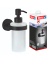 Seifenspender-Halter MOON BLACK 40565-00000-00 schwarz matt Metall 200,0 ml
