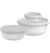 Frischhaltedosen-Set Lumina 2.0 4,76,58,4 cm hoch weiß 0,250,751,5 l, 1 Set
