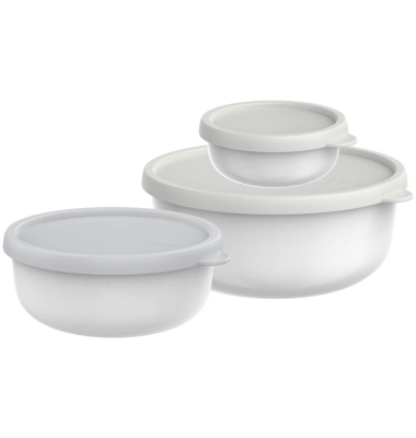 Frischhaltedosen-Set Lumina 2.0 4,76,58,4 cm hoch weiß 0,250,751,5 l, 1 Set