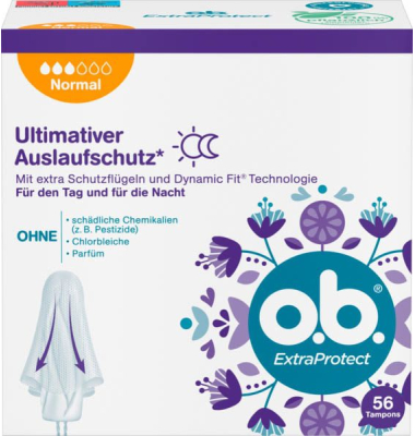 Tampons ExtraProtect Normal für mittlere bis stärkere Tage Tampons ExtraProtect Normal für mittlere bis stärkere Tage
