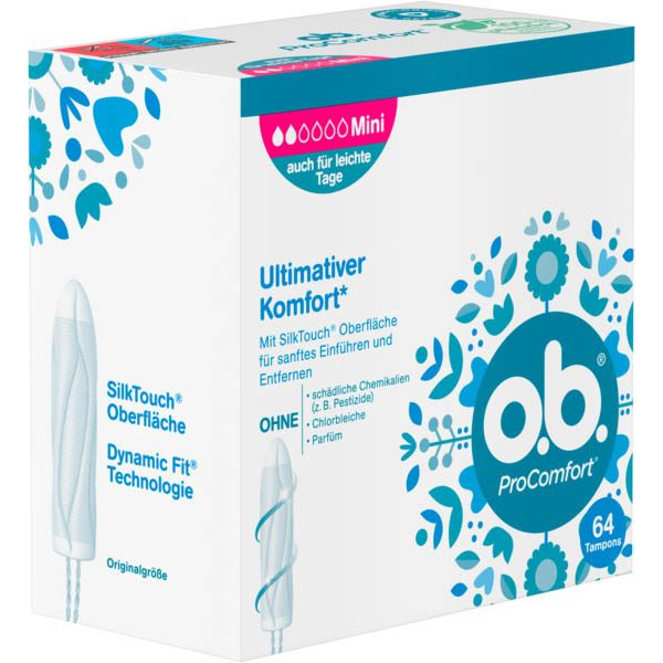 5 Stück O.B. Tampons ProComfort Mini Größe Mini für leichte Tage 3574661582481 O.B.