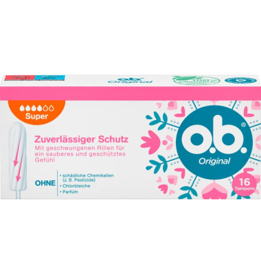 Tampons Original Super Größe Super für stärkere Tage Tampons Original Super Größe Super für stärkere Tage