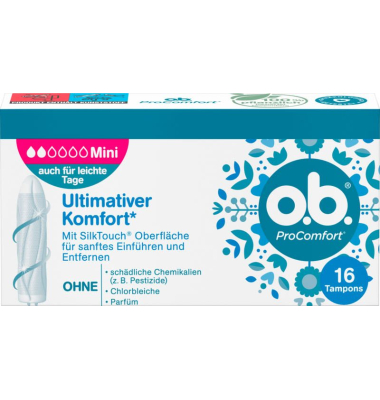 Tampons ProComfort Mini Größe Mini für leichte Tage