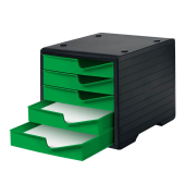 Schubladenbox styroswingbox  gecko 275-8430.5194, DIN A4 mit 5 Schubladen