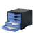 Schubladenbox styroswingbox  cornflower 275-8430.6294, DIN A4 mit 5 Schubladen