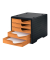 Schubladenbox styroswingbox  apricot 275-8430.4194, DIN A4 mit 5 Schubladen