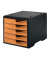 Schubladenbox styroswingbox  apricot 275-8430.4194, DIN A4 mit 5 Schubladen