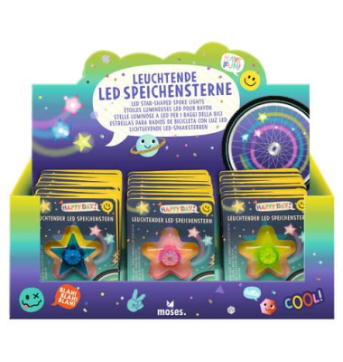 Happy Day Leuchtende Speichensterne LED