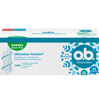 Tampons ProComfort Super Plus Größe Super Plus für sehr starke Tage Tampons ProComfort Super Plus Größe Super Plus für sehr starke Tage