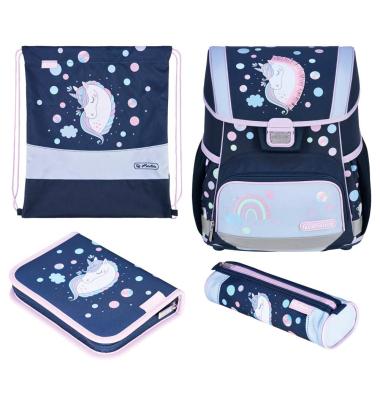 Schulranzen-Set 400196500 Loop Plus, Unicorn Dreams, mit Schnallen