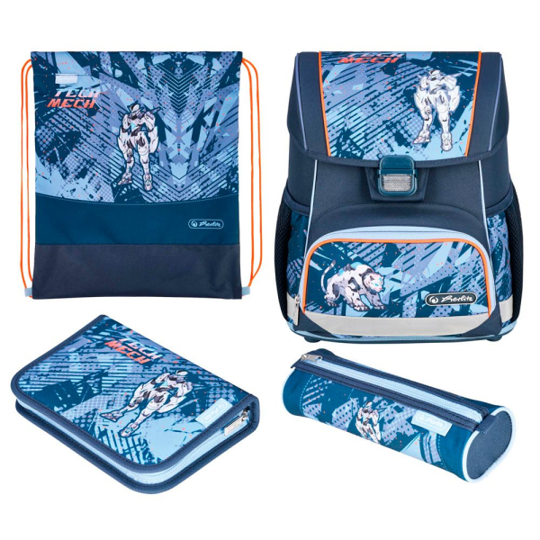4008110397139 - Schulranzen-Set Loop Plus TechMech Kunstfaser grün 4008110397139 Herlitz 4008110397139 - Schulranzen-Set Loop Plus TechMech Kunstfaser grün 4008110397139 Herlitz