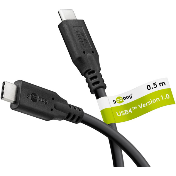 4040849741906 - GOOBAY 74190 - USB 40 Kabel 40 Gbit s 100 W 8K 60Hz 05 m