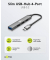 USB-Hub Slim 4-fach grau