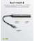 USB-Hub Slim 4-fach grau