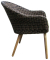 Sitzgruppe PUEBLO ARVADA taupe, natur Kunststoff, Holz, 5-teilig