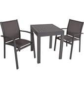 Sitzgruppe ELENA, anthrazit Metall, 3-teilig