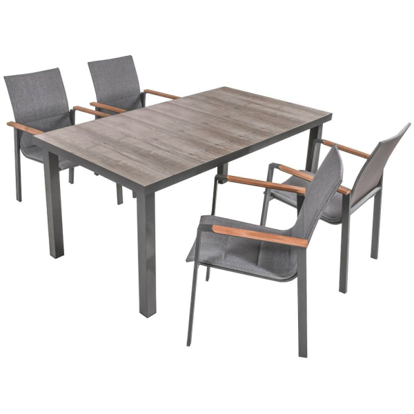 4041908125354 - Sitzgruppe Rana grau anthrazit Kunststoff Holz 5-teilig 4041908125354 Garden Pleasure 4041908125354 - Sitzgruppe Rana grau anthrazit Kunststoff Holz 5-teilig 4041908125354 Garden Pleasure