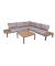 Loungegruppe VALENTINA grau, anthrazit Metall, 4-teilig