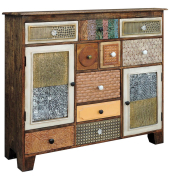Sideboard KALAY, 304055 vintage-braun 125,0 x 35,0 x 111,0 cm