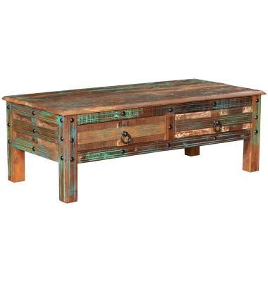 Beistelltisch KALANKA, 40cm (H), quadratisch, braun / braun