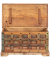 Beistelltisch KALANKA, 47cm (H), quadratisch, braun / braun
