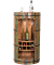 Hausbar KAVERI, 304061 vintage-braun 60,0 x 30,0 x 115,0 cm