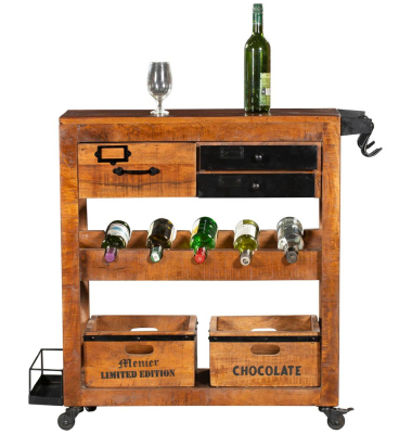Barschrank RAVI mango 100,0 x 30,0 x 92,0 cm