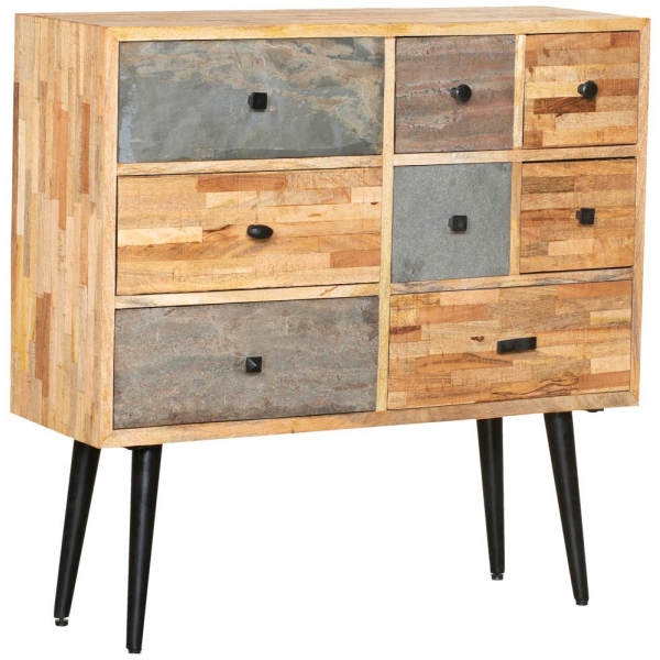 4041908127983 - INTERIA Home & Living Kommode 90cm YAMUNA Sideboard Schrank Holz Metall Board 4041908127983 - INTERIA Home & Living Kommode 90cm YAMUNA Sideboard Schrank Holz Metall Board