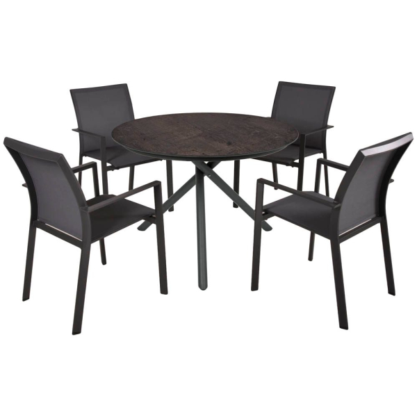 4041908130037 - Sitzgruppe SOPHIA 10 mittelgrau pfefferschwarz Metall 5-teilig 4041908130037 Garden Pleasure 4041908130037 - Sitzgruppe SOPHIA 10 mittelgrau pfefferschwarz Metall 5-teilig 4041908130037 Garden Pleasure