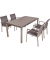 Sitzgruppe SIENNA 13, taupe Metall, 5-teilig