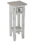 Beistelltisch PADEA, 67cm (H), quadratisch, weiß / weiß
